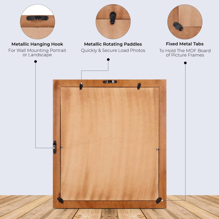 Muqeem & Brothers - Wholesale Picture Frame - Picture Frames Marquet-Prism Pk of 2 Black & White, 8 Sizes14