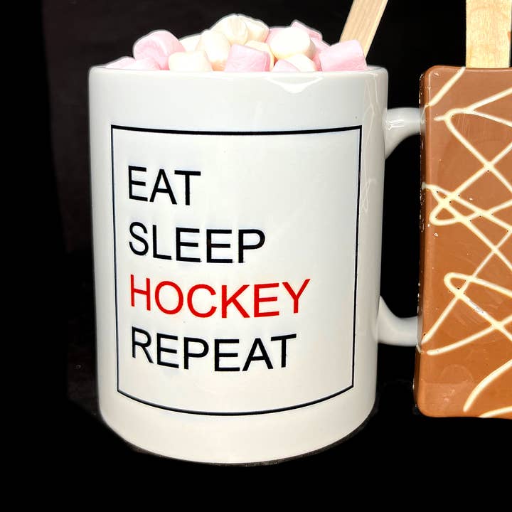 Eat Sleep Hockey Repeat Mug for wholesale by HoT Creative