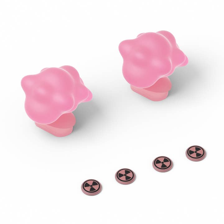 Pink Mushroom Cloud Fins and Eyes for Sharkicks Pro for wholesale by HelloSlippers