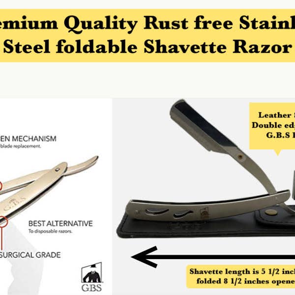 GENTS FINE GROOMING PRODUCTS - Wholesale Shaving Set/Kit - Men's - G.B.S Men's Professional Barber Wet Shaving Set- Interchange2