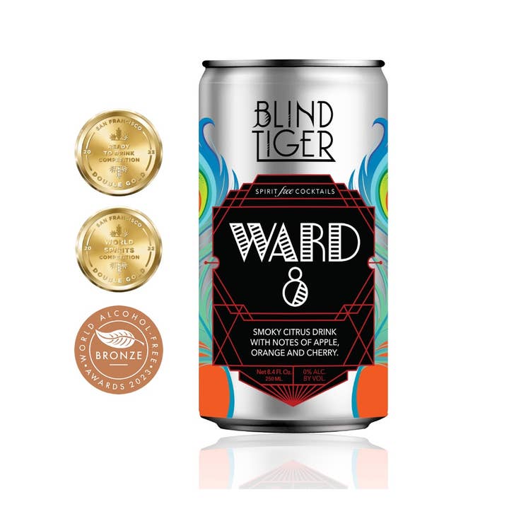 Blind Tiger Spirit-Free Cocktails - Wholesale Non-Alcoholic Aperitif/Mocktail - VARIETY PACK (Flagship Four) - Award Winning N/A Cocktails