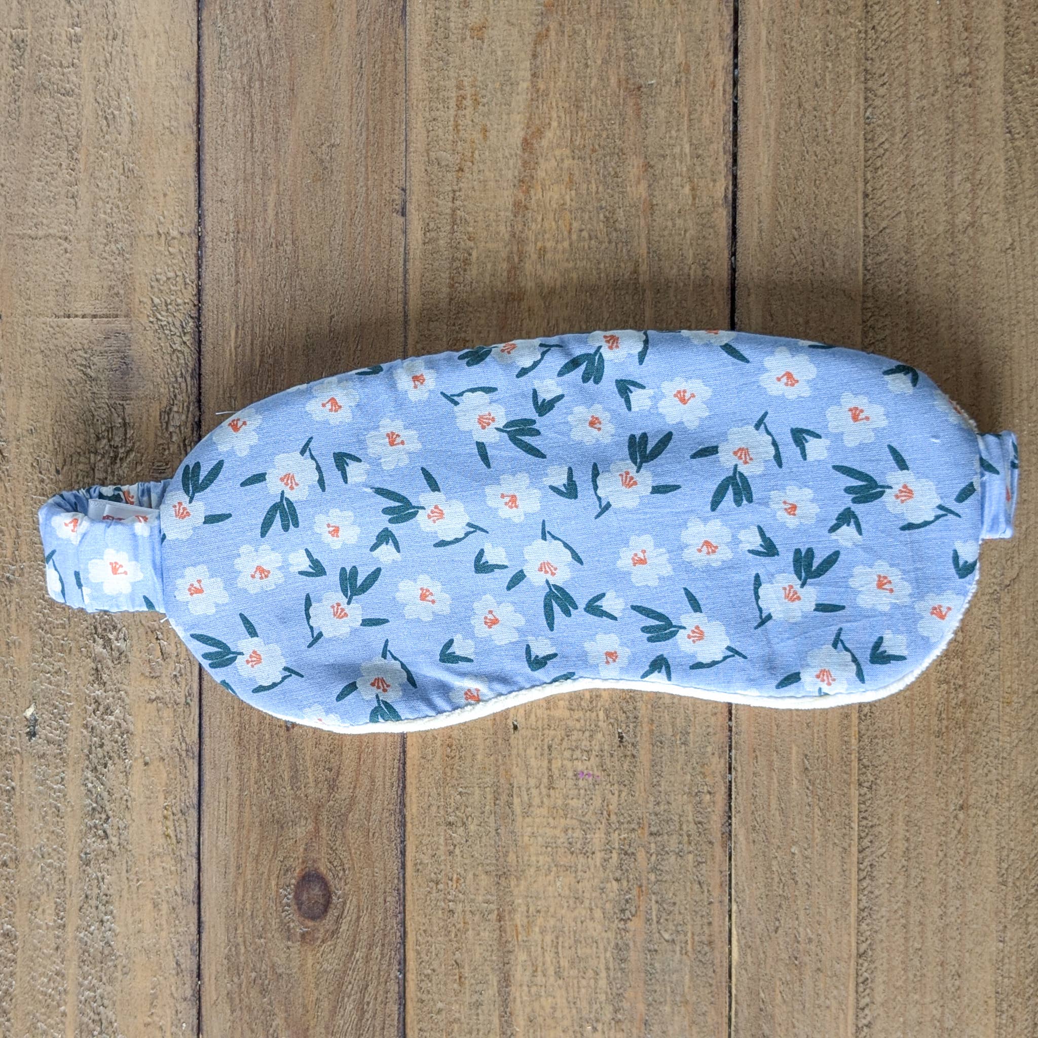 Shakti.ism - Wholesale Sleep/Eye Mask - Nepali cotton velvet sleep masks with floral design, blue1