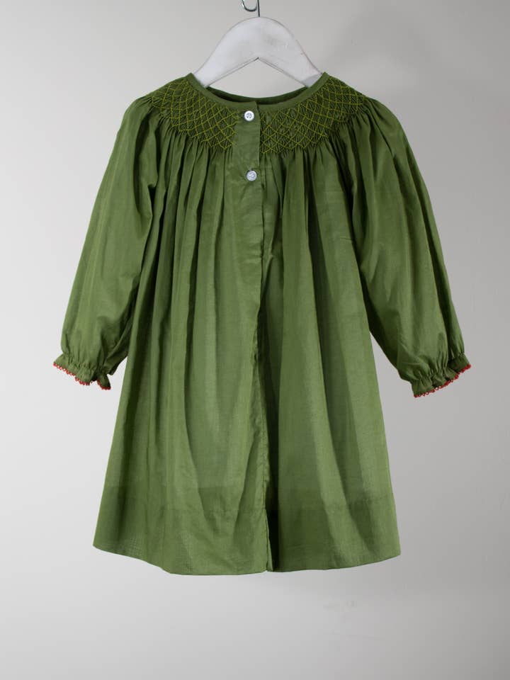 Charming Little Ones - Wholesale Dress - Kids - Christmas Evergreen Zoey Dress1