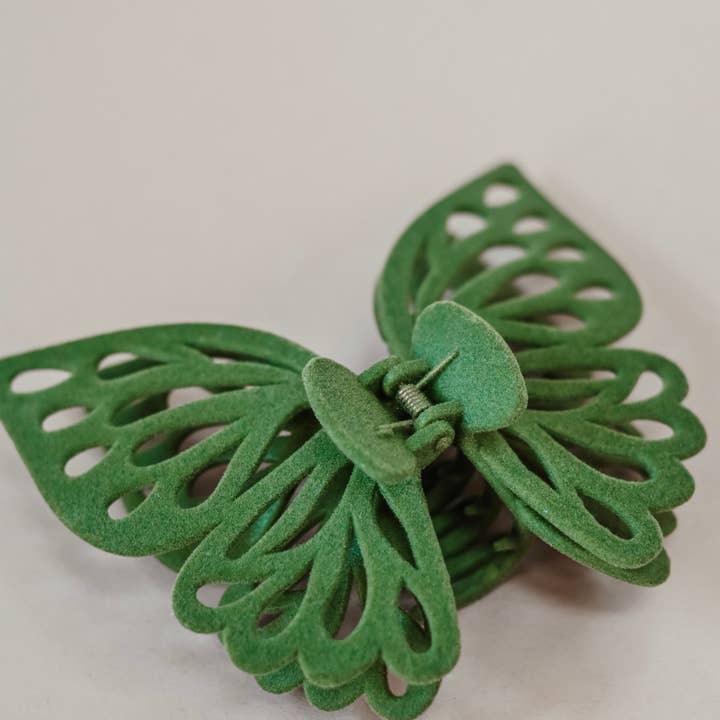 Share Studio - Vente Pince à cheveux – femme - Pince à cheveux en velours Jumbo Butterfly2