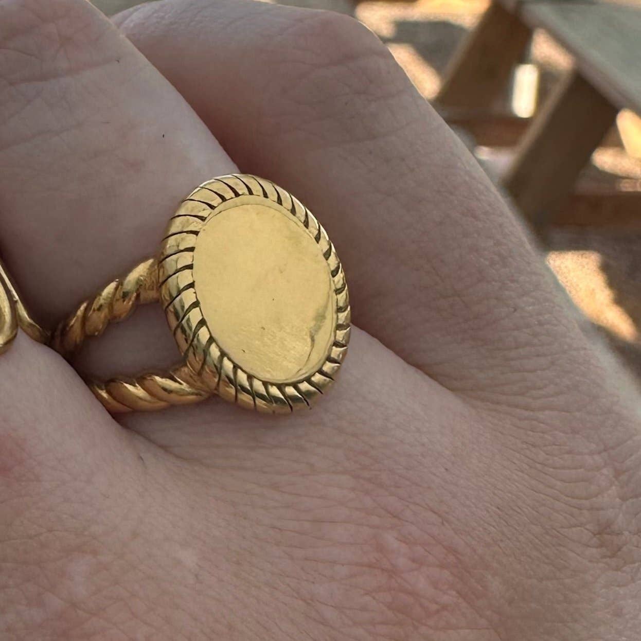 DRIP JEWELRY - Vente Anneau/bague à empiler - Bague en métal mélangé ou en or massif ! (taille 6-8)0