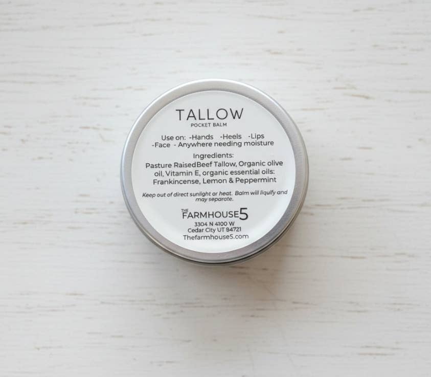 The Farmhouse5 - Wholesale Healing Salve/Balm/Cream - Pocket Tallow Balm 1