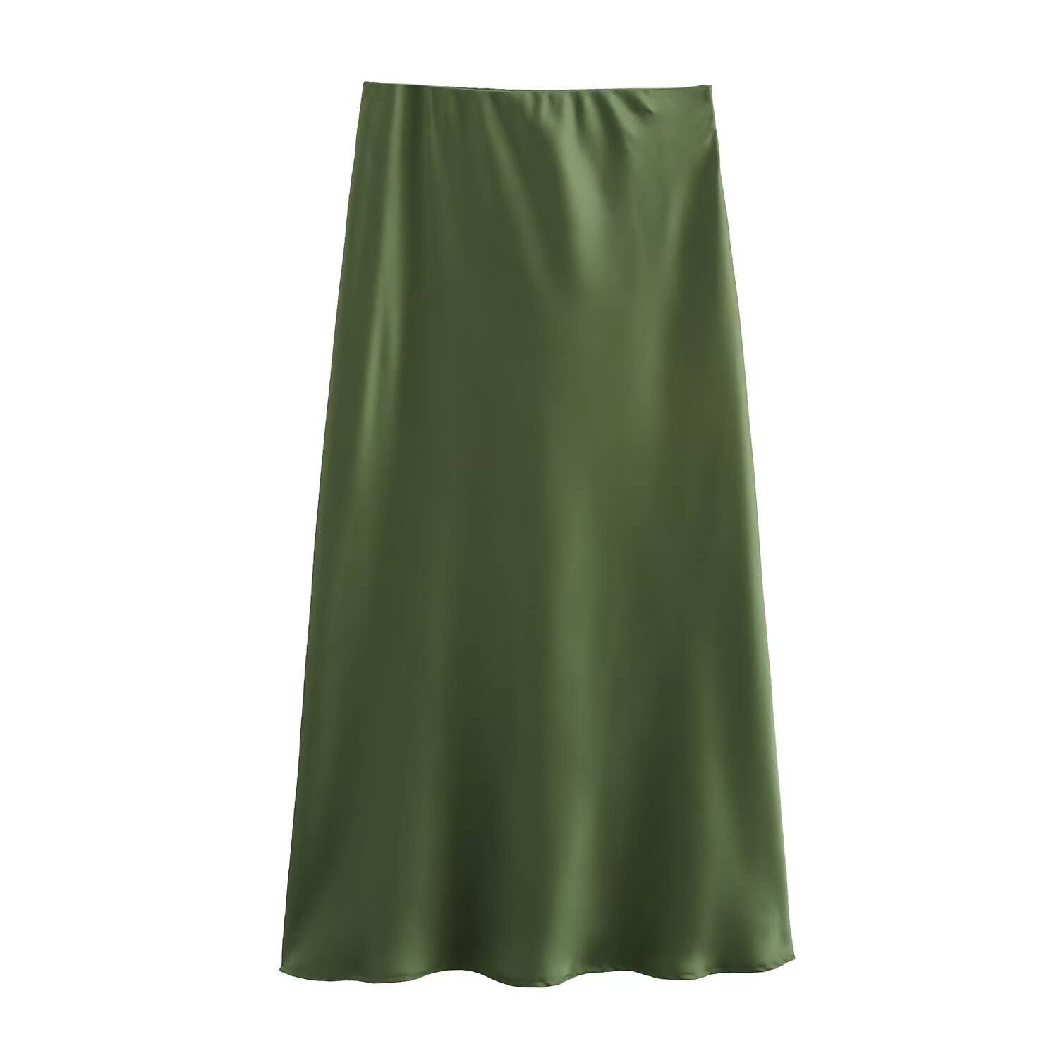 HIDDENBRAND - Wholesale Skirt - Women's - Office satin midi skirt 27 colors17