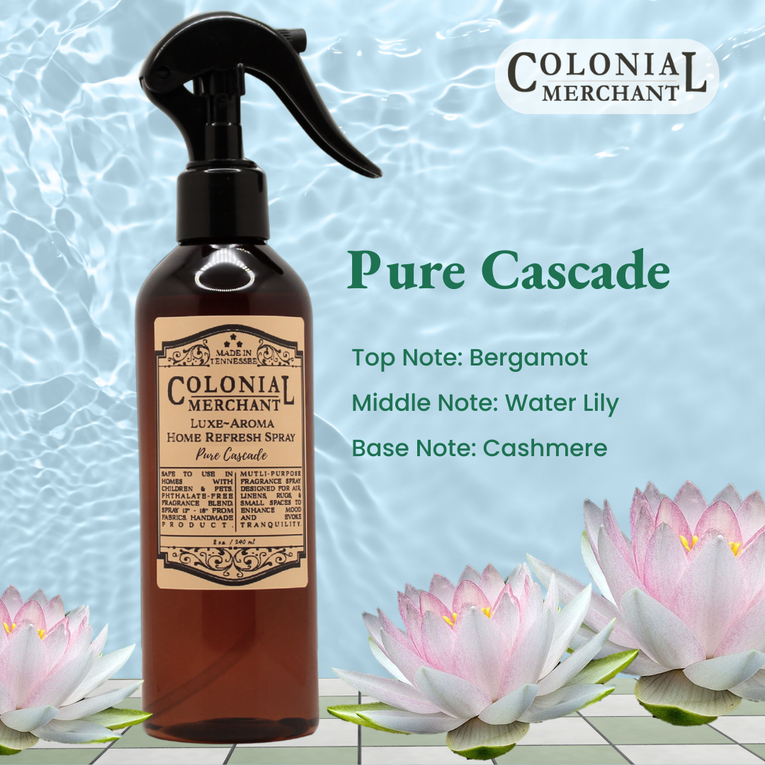 Colonial Merchant - Wholesale Room & Linen Spray - 8 oz. Pure Cascade Home Refresh Room Spray - Floral & Fresh5
