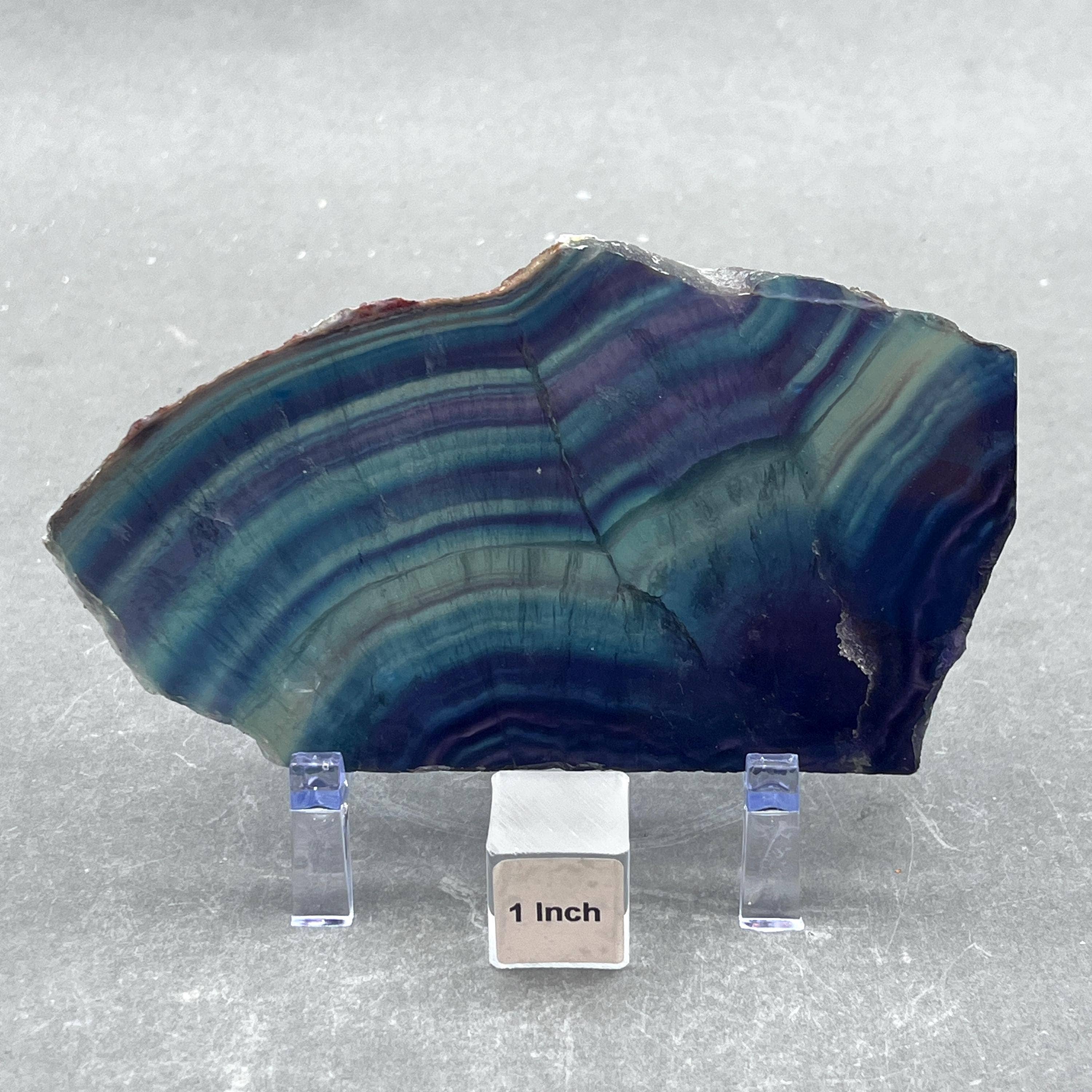 Crystal River Gems LLC - Wholesale Spiritual Stone/Crystal - Rainbow Fluorite Polished Slab1