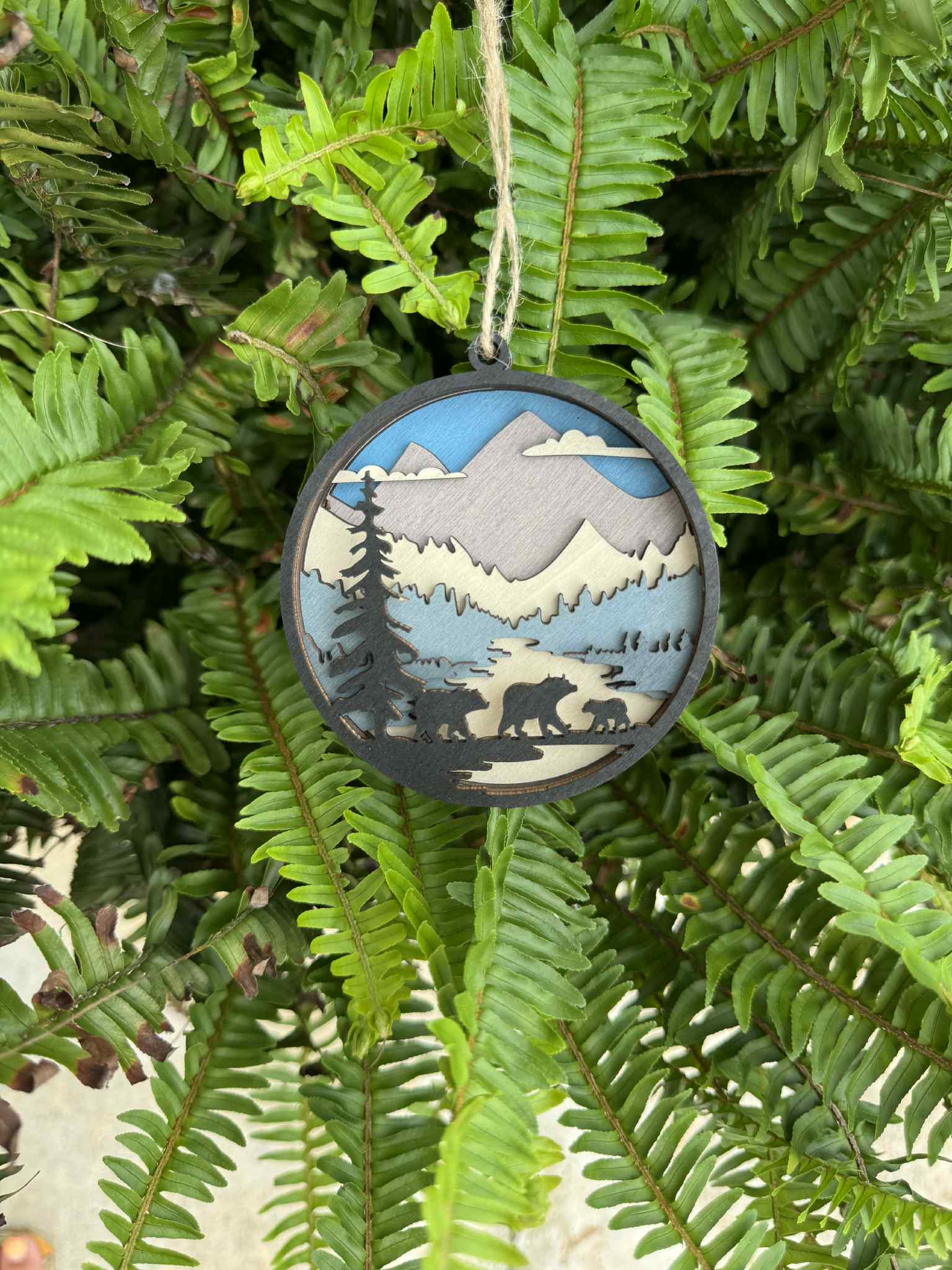 The Wilusz Way - Wholesale Ornament - Bears & Mountains - Round