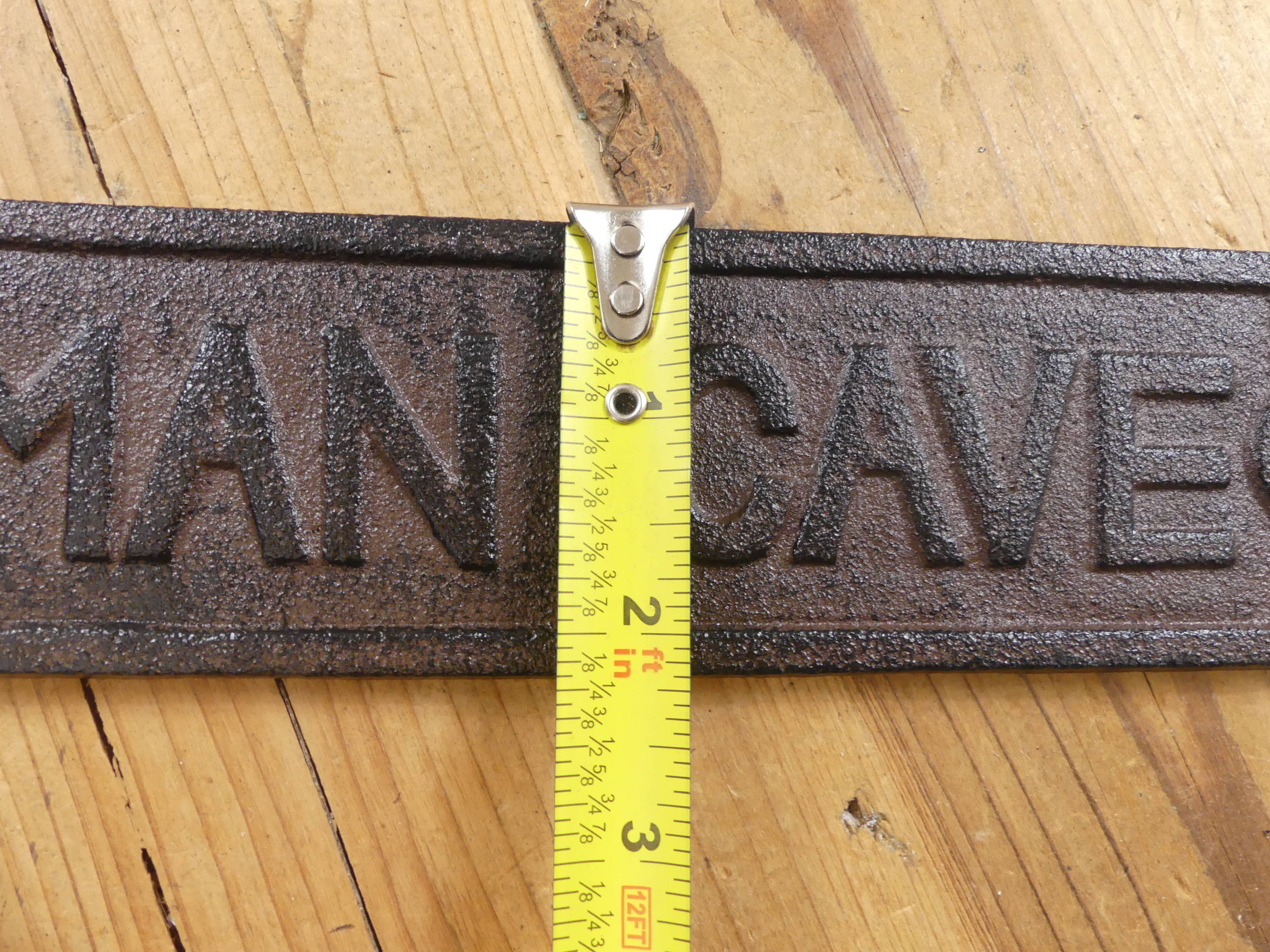 Midwest Craft House - Wholesale Sign - CAST IRON "MAN CAVE" SIGN4