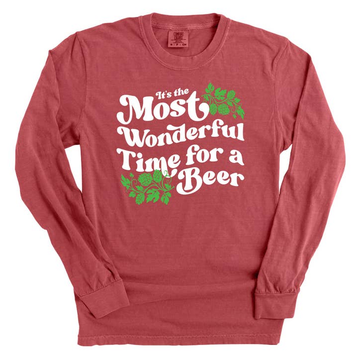 Let's Get This Thread - Wholesale Screen Printed T-Shirt - Women's - It's The Most Wonderful Time for a Beer12