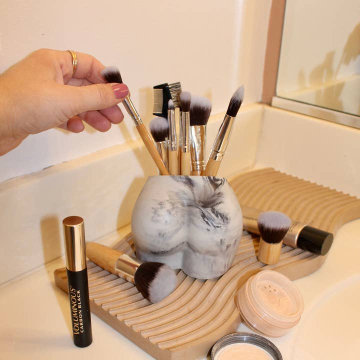 Concrete Booty Vase in Marble for wholesale by House of Ivy