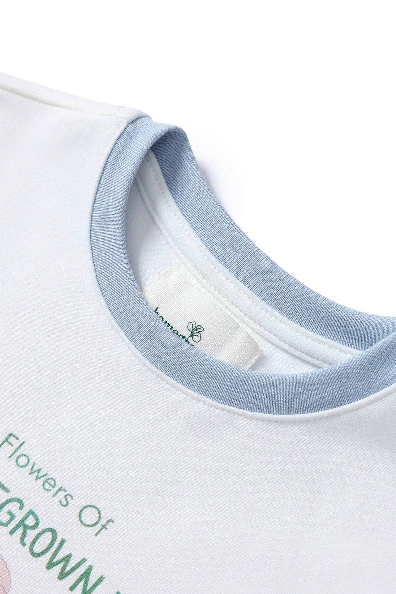 Homegrown Kids – wholesale Screen-printed t-shirt – Kids – Flowers Jersey Tee3