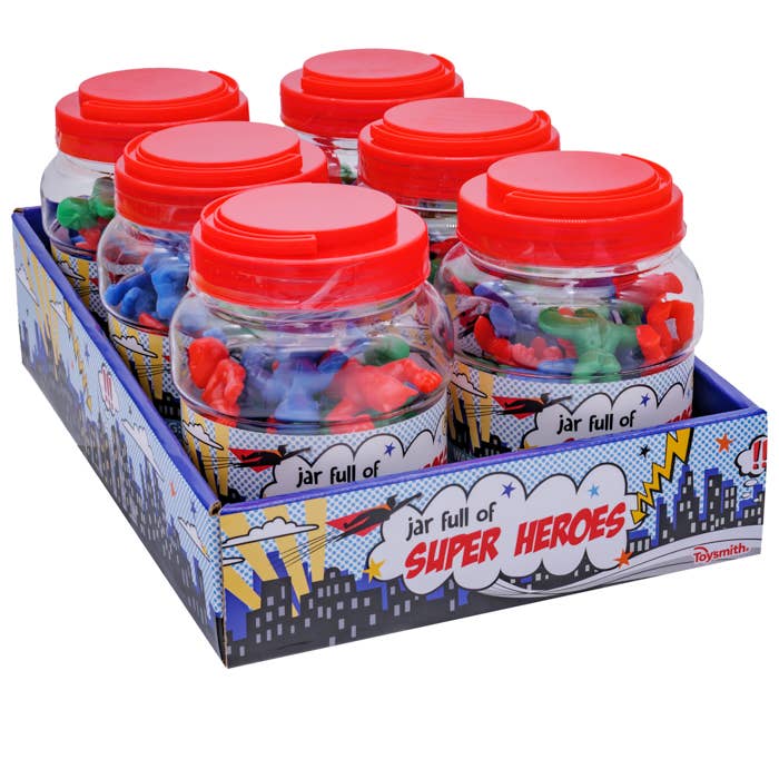 Toysmith - Wholesale Toy Set - Kids - Toysmith Jar Full of Super Heroes3