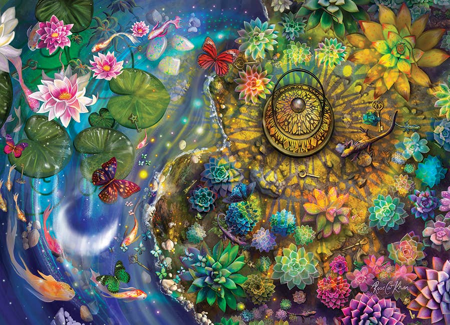 Outset Games and Cobble Hill Puzzles - Vente Puzzle – adulte - Puzzle de 1000 pièces Lumière de lanterne1