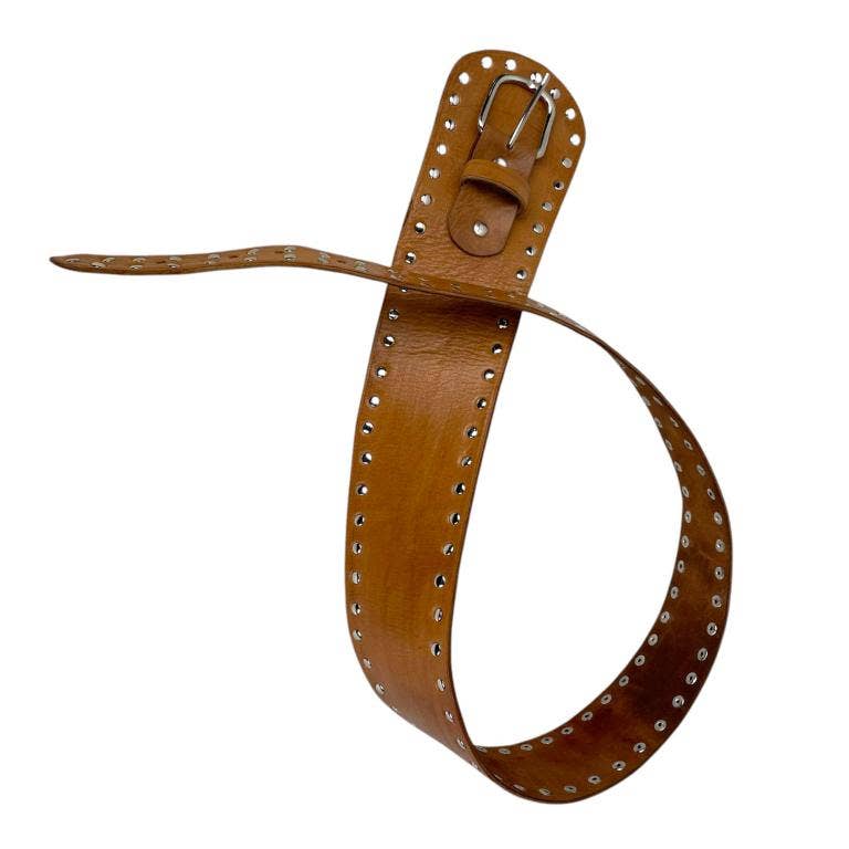 Chenson & Gorett - Wholesale Belt - Women's - Exclusive Handmade Leather Belt with Many Studs B2B2