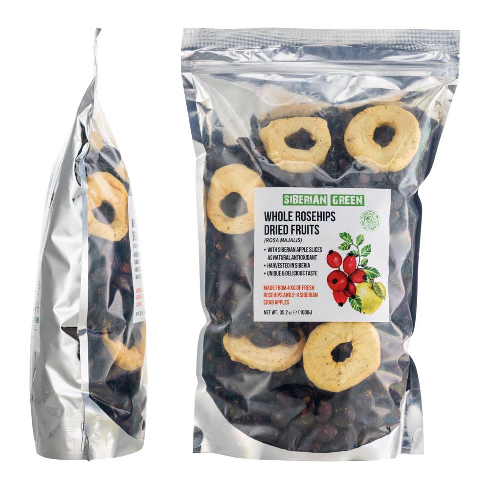 SiberianGreen - Venta al por mayor Tés a granel - Escaramujos Secos Premium con Rodajas de Manzana 1000g Superalimento6