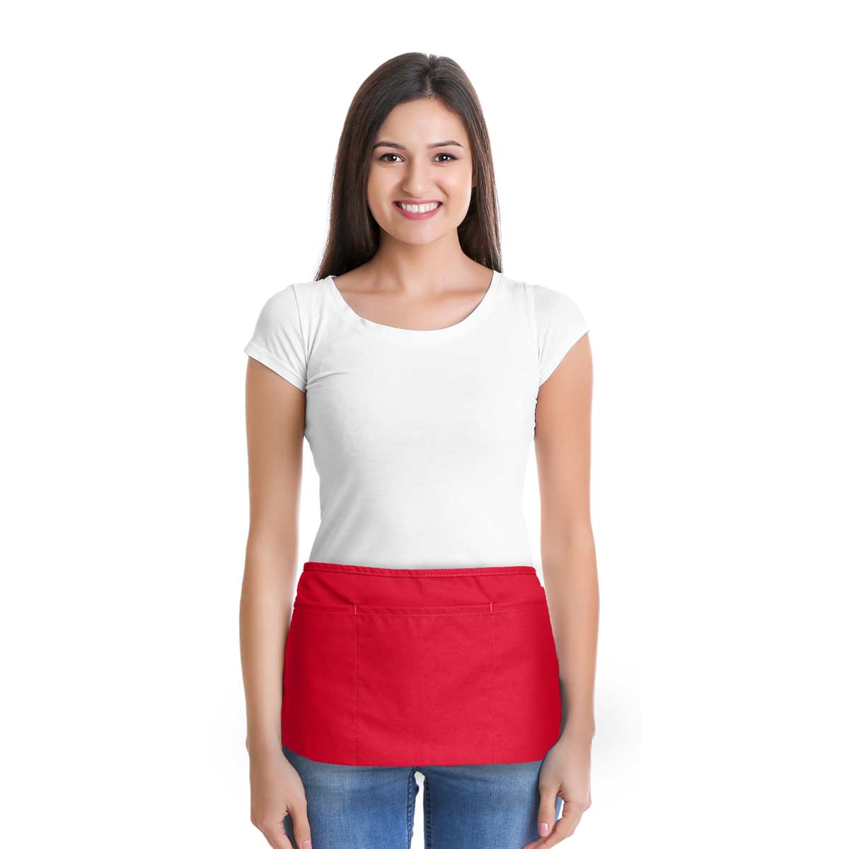 Dalix - Wholesale Apron - DALIX Waist Aprons Kitchen Bib Poly Cotton 3 Pockets38