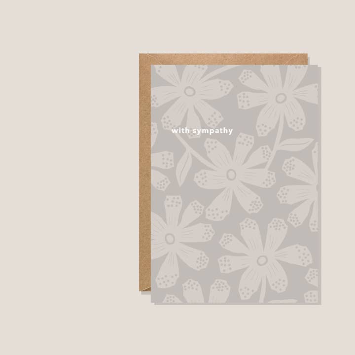 Tarjeta de Condolencias con Flores de Papel para venta al por mayor de Kiran Ravilious