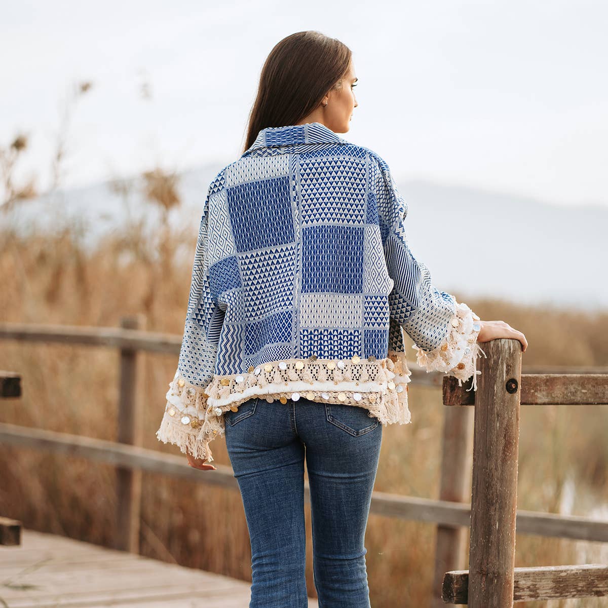 Blue Isla Bonita By SIGRIS Kuala Lumpur Jacket for wholesale on Faire1