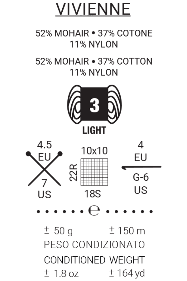 DHG - Wholesale Yarn - VIVIENNE 50g skein - mohair blend13