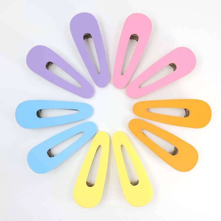 Matte Hair Clips — Pink, Orange, Yellow, Blue, Purple for wholesale by Verdant Moon