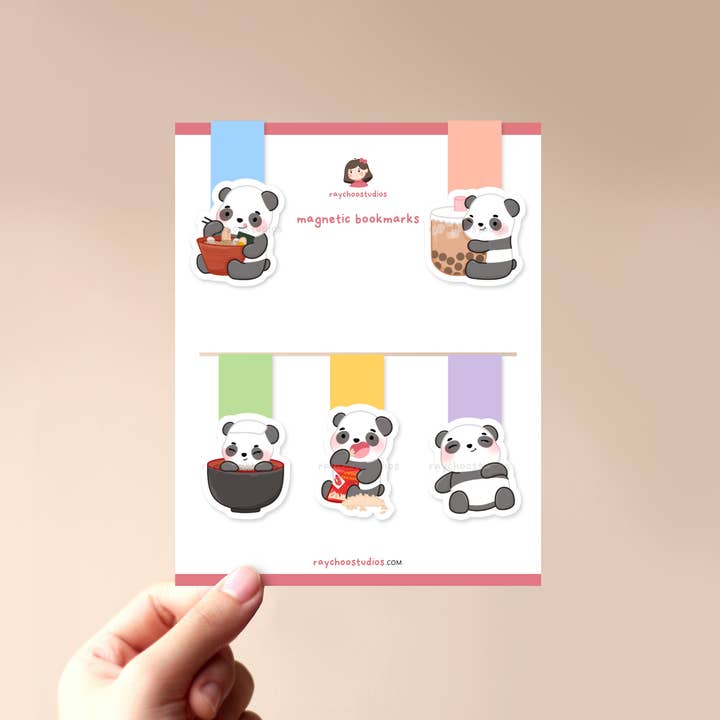 Chooby x Food 1 Magnetic Bookmark Set for wholesale by Raychoo Studios Inc.