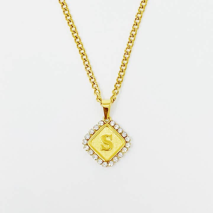 Ellison+Young - Wholesale Pendant/Charm Necklace - Aztec Delight Initial Necklace14