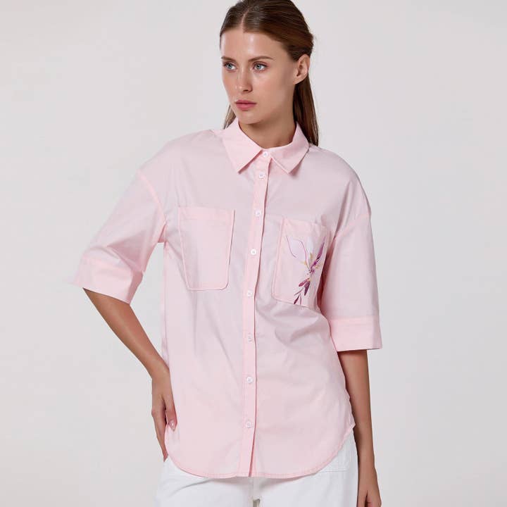 Cotton stretch shirt for wholesale by Smart and Joy
