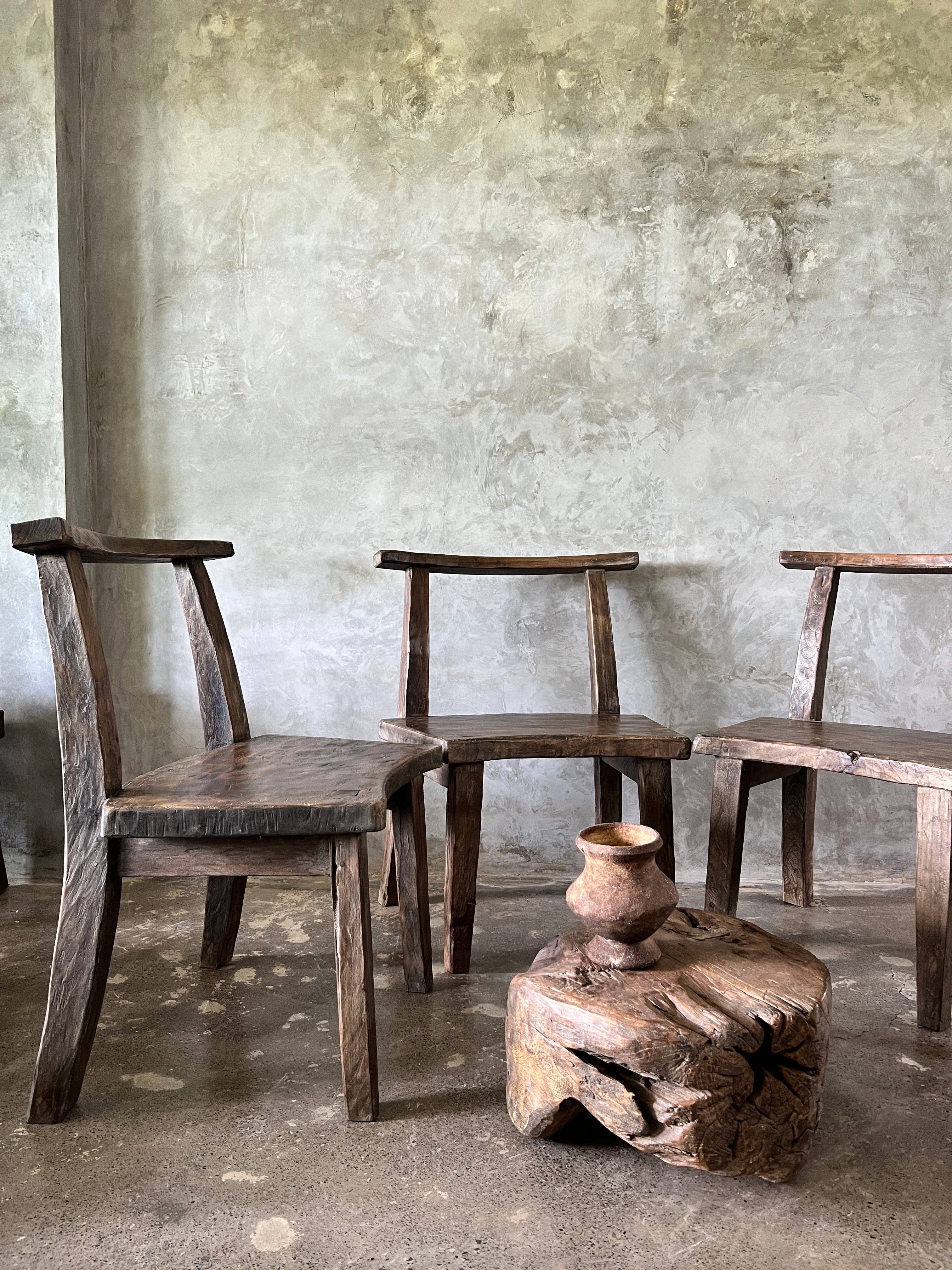 Office Objets - Wholesale Side Table - Small round coffee table in solid monoxyle organic teak D:47 H:258