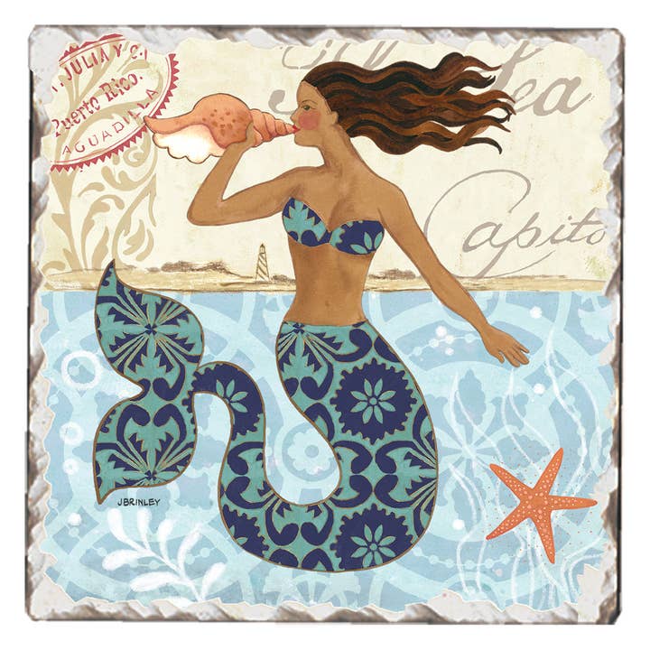 CounterArt/Highland Home/Thirstystone/CoasterStone - Wholesale Retailer Display - Home & Living - Beach Vibes Pre-Pack Single Coaster Display