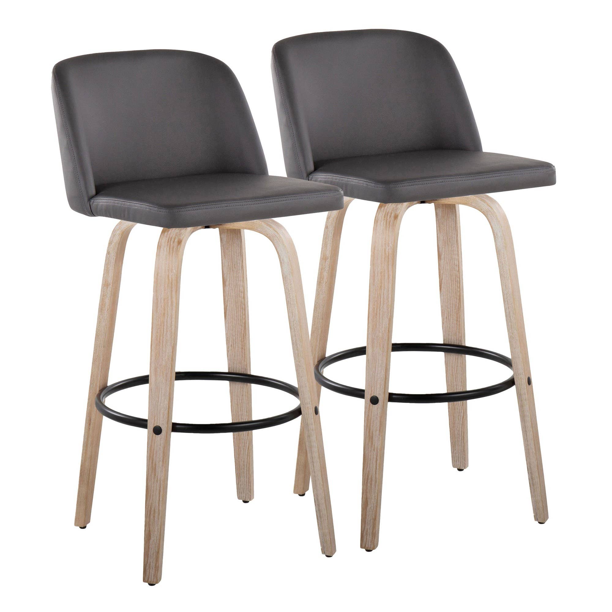 LumiSource and Grandview Gallery - Wholesale Stool - Toriano 26" Fixed Height Counter Stool Q - Set of 289