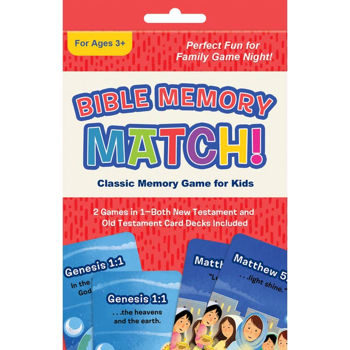 Barbour Publishing, Inc. - Wholesale Card Game - Bible Memory Match! : Classic Memory Game for Kids