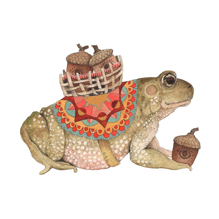 5"x7" Print - The Acorn Forager for wholesale by Polanshek of the Hills