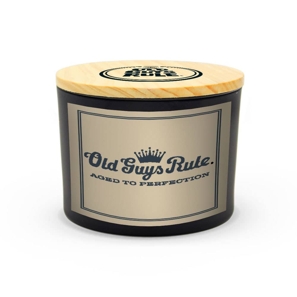 Uncommon Flame - Wholesale Jar/Filled Candle - Old Guys Rule - Script Logo Candle1