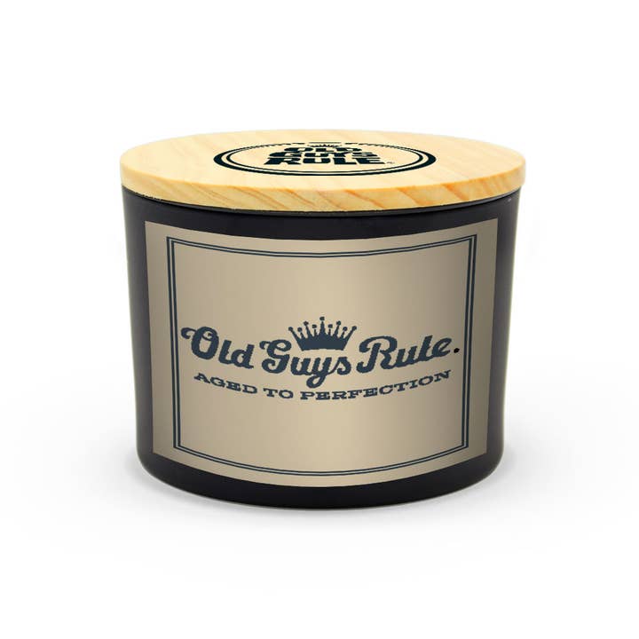 Uncommon Flame - Wholesale Jar/Filled Candle - Old Guys Rule - Script Logo Candle1