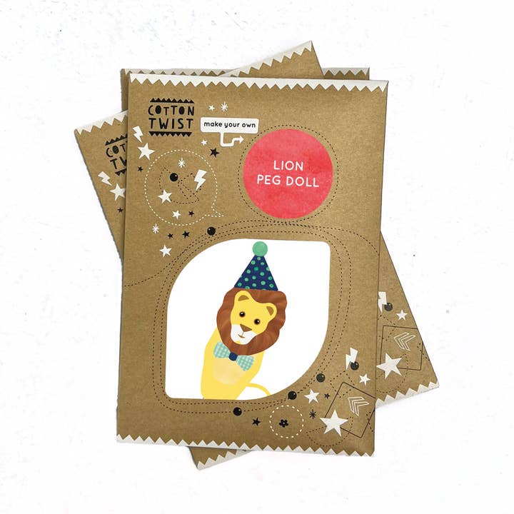 Cotton Twist - Vendita all'ingrosso Kit per lavoretti fai da te - Bambini - Fai il tuo kit per bambole con pioli di le