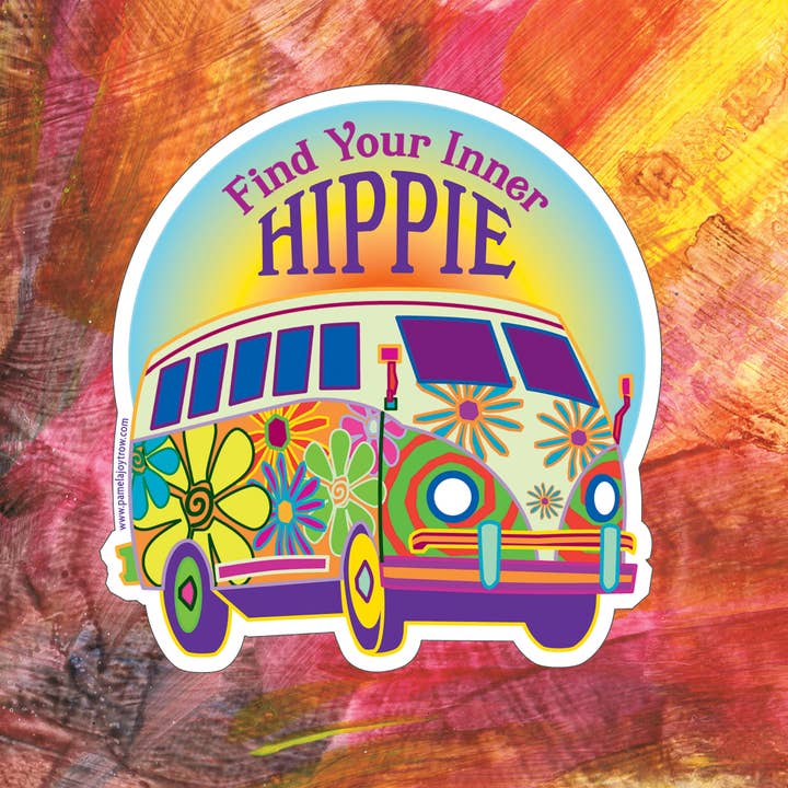 The Art of Pamela Joy Trow - Wholesale Sticker - Find Your Inner Hippie Sticker1