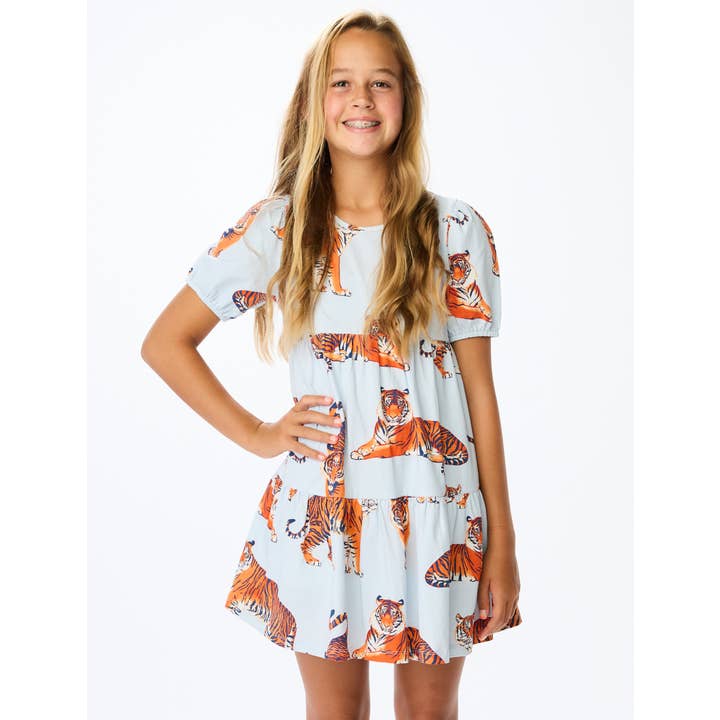 The Auburn Tigers Girls Tiered Dress for wholesale by Stewart Simmons