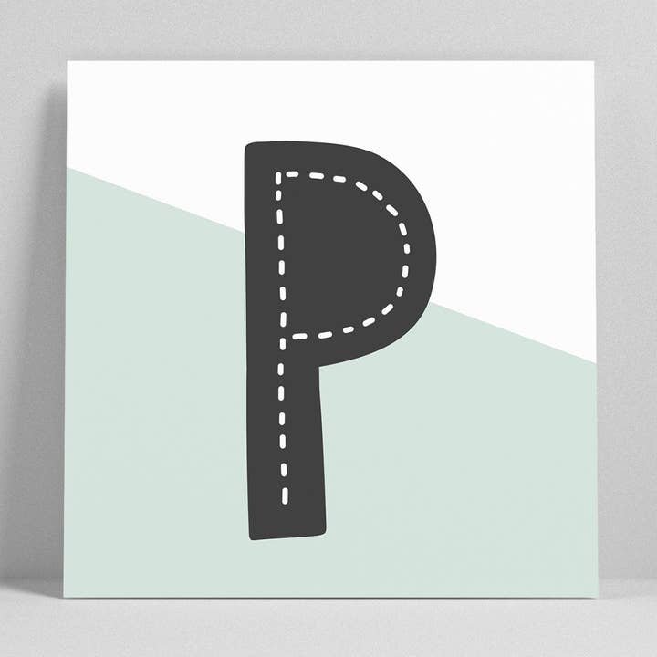 Tarjeta letra «P» para venta al por mayor de Fünf vor Zehn