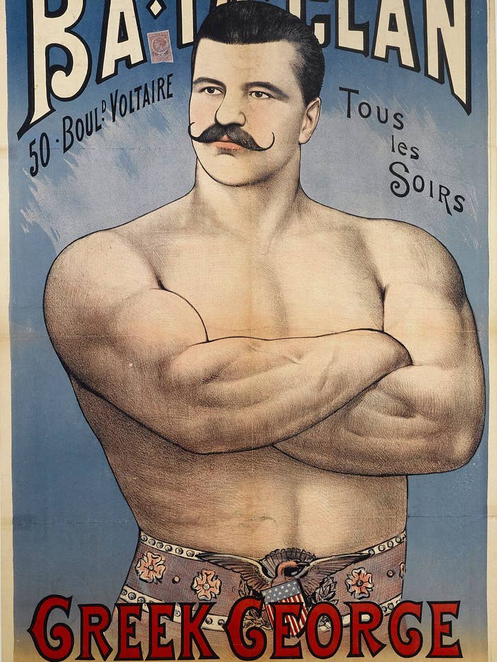 BA-TA-CLAN - Greek George - Champion du monde de lutte - 1888 pour la vente par Flashback Shop