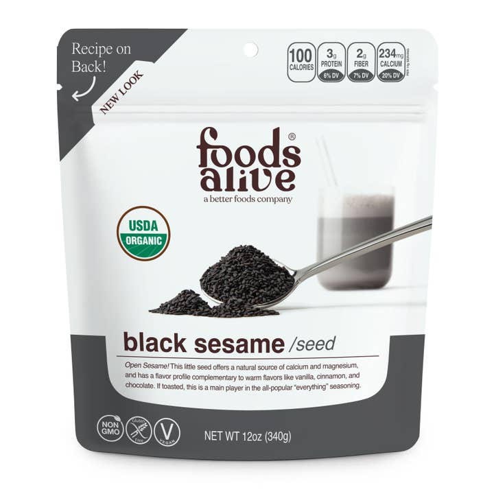 Black Sesame Seeds - Organic for wholesale by Foods Alive