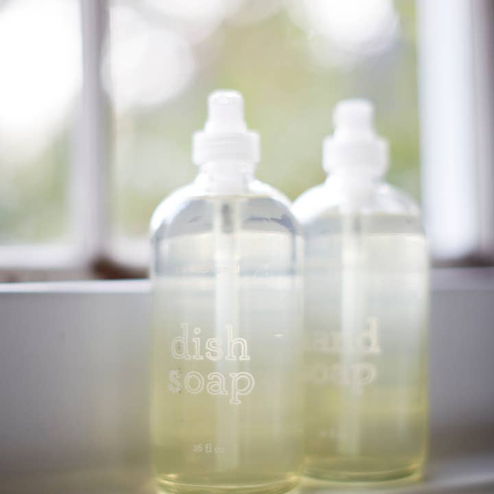 Common Good - Vendita all'ingrosso Detersivo per i piatti - Sapone per piatti, bottiglia di vetro vuota, 16 oz