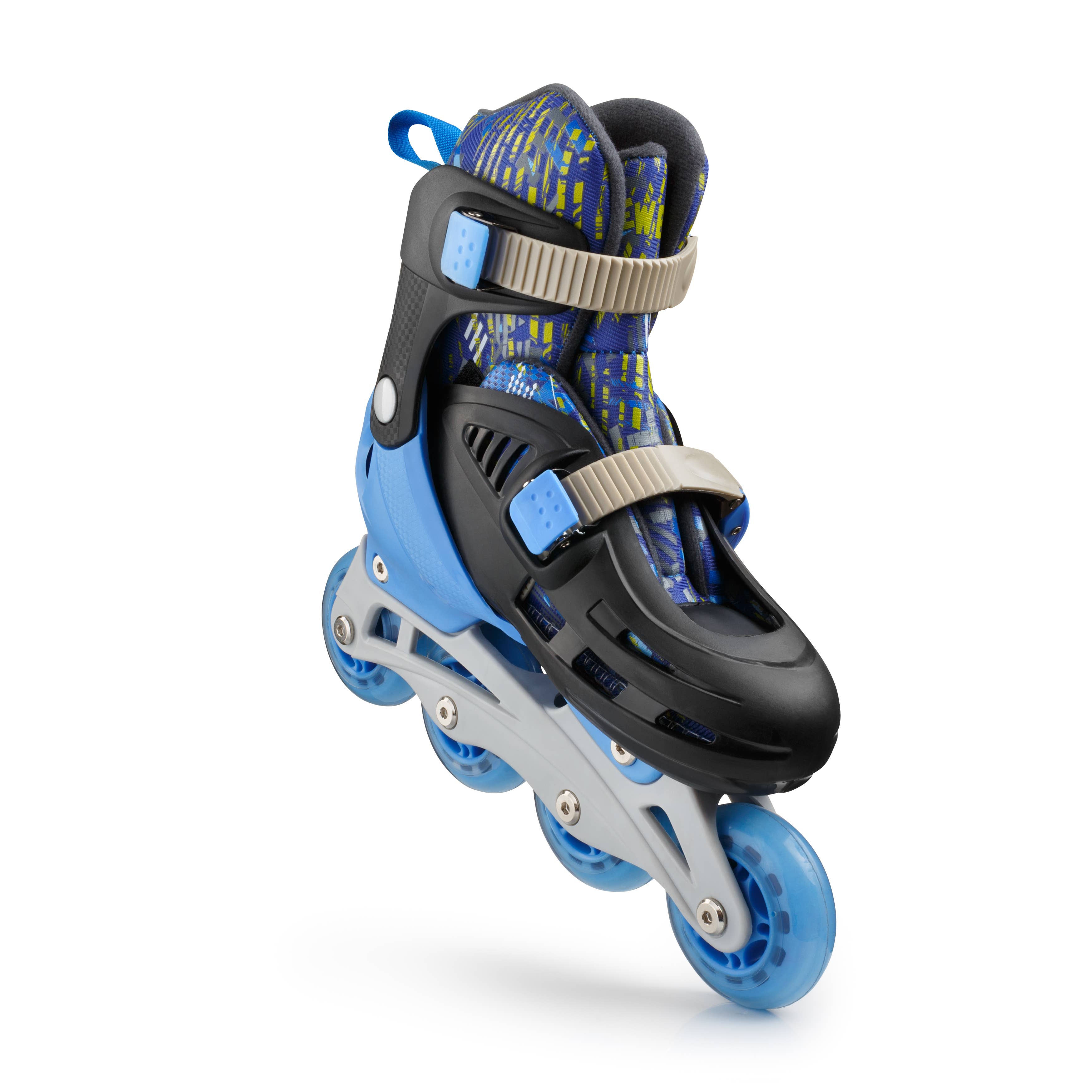 New Bounce - Wholesale Sporting Accessories - Adjustable Inline Roller Skates, 4 Wheel - Blue1