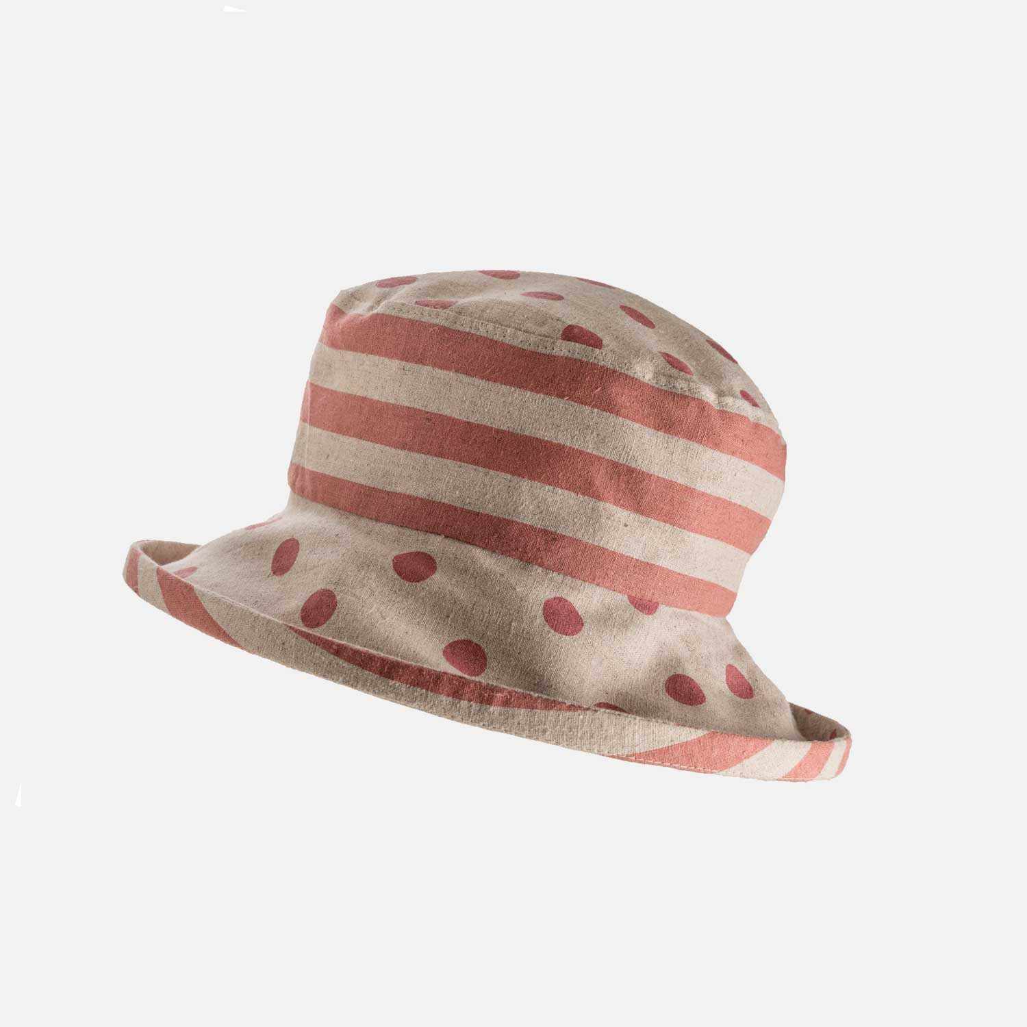 Proppa Toppa Hats - Vente Chapeau de paille – femme - Chapeau de soleil japonais à rayures en lin2