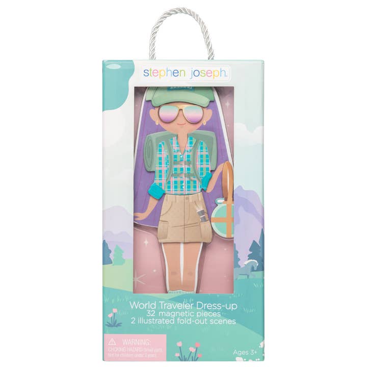 Stephen Joseph Gifts - Wholesale Doll Accessory Kit - Kids - Magnetic Dress Up Dolls