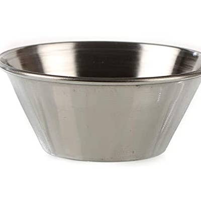 EcoQuality - Wholesale Condiment/dip bowl - Stainless Steel Sauce Cups 1.5 oz Round Condiment Containers3