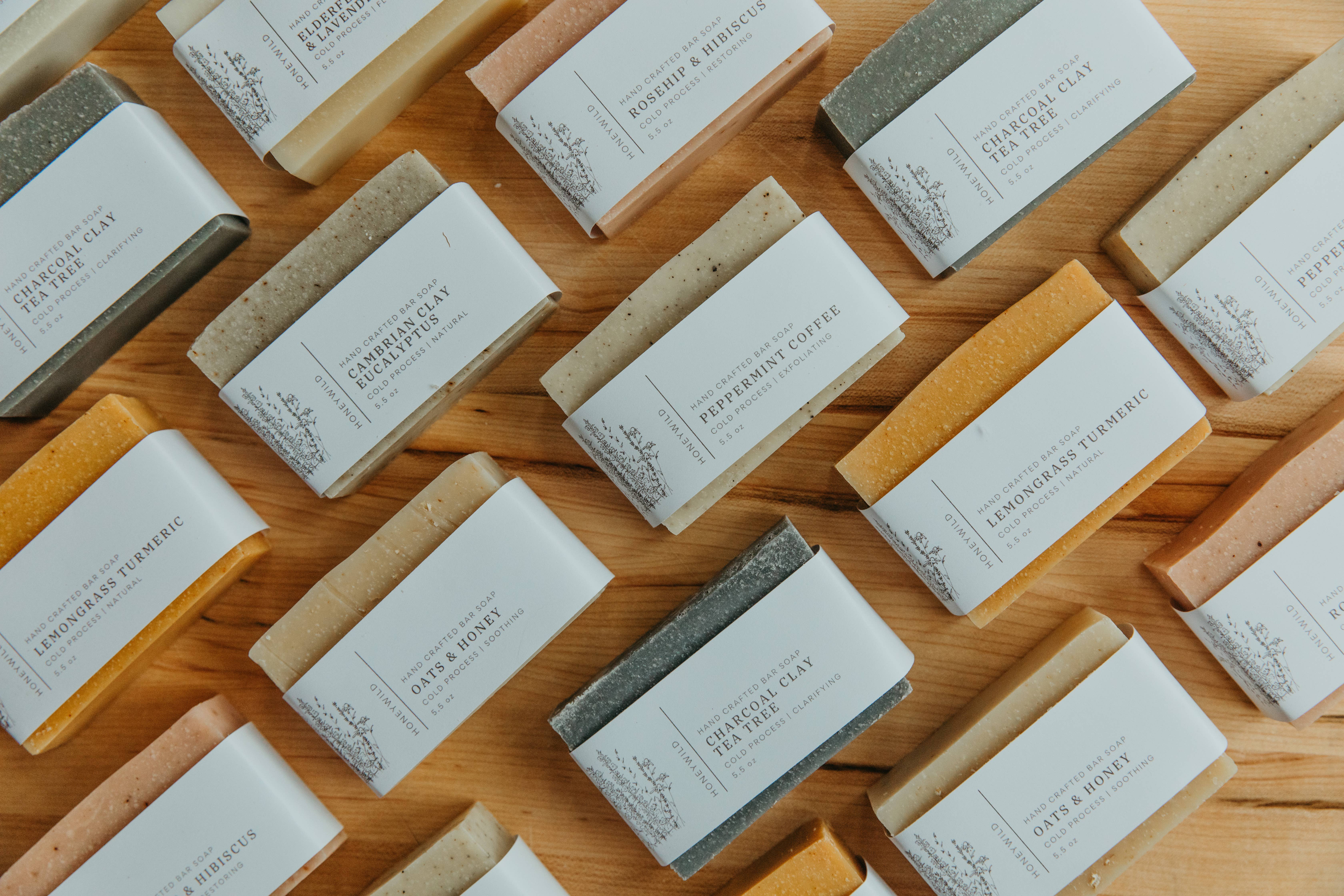 Honeywild Apothecary - Wholesale Shave Soap - Natural Cold Process Bar Soap | Large 5.5 oz bar4