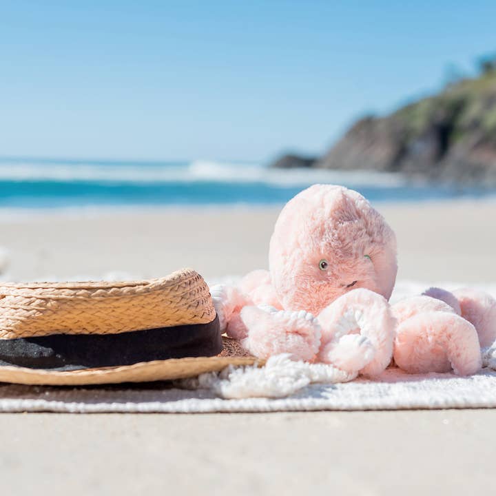 OB Designs - Wholesale Stuffed/Plush Toy - Kids & Baby - Cove Octopus Pink Soft Toy 15"/38cm4